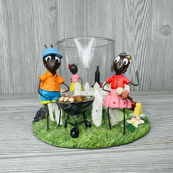 Yankee Candle Picnic Ants Jar Candle Holder spring summer decoration rare - Picture 5 of 13